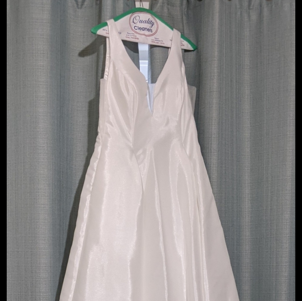 White Floor Length Gown